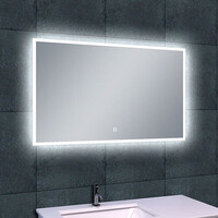 Wiesbaden Wiesbaden Quatro Spiegel met LED Verlichting - Rechthoek - Dimbaar - Spiegelverwarming - 100x60cm