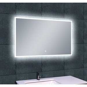 Wiesbaden Quatro LED Spiegel - Rechthoek - Dimbaar - Spiegelverwarming - 100x60cm