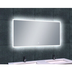 Wiesbaden Quatro LED Spiegel - Rechthoek - Dimbaar - Spiegelverwarming - 120x60cm
