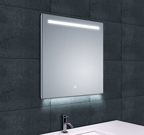 Wiesbaden Wiesbaden Ambi Spiegel met LED Verlichting - Vierkant - Dimbaar - Spiegelverwarming - 60x60cm