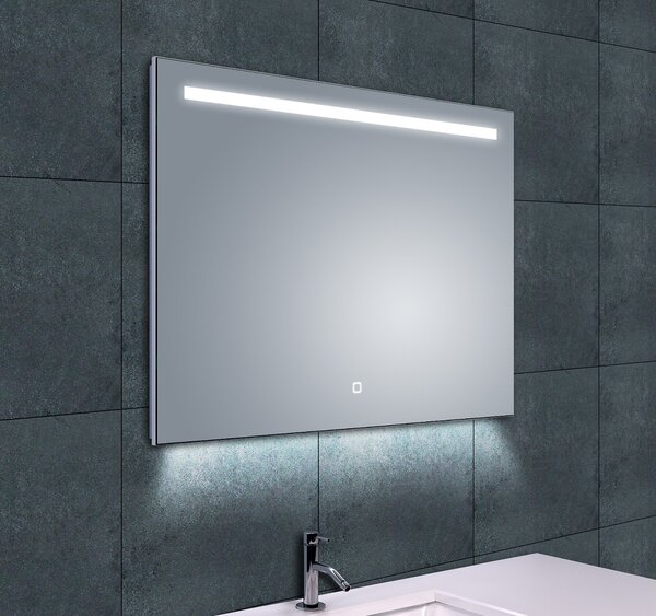 Wiesbaden Wiesbaden Ambi Spiegel met LED Verlichting - Rechthoek - Dimbaar - Spiegelverwarming - 80x60cm