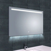 Wiesbaden Wiesbaden Ambi Spiegel met LED Verlichting - Rechthoek - Dimbaar - Spiegelverwarming - 100x60cm