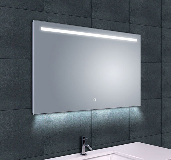 Wiesbaden Wiesbaden Ambi Spiegel met LED Verlichting - Rechthoek - Dimbaar - Spiegelverwarming - 100x60cm