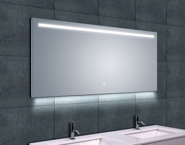 Wiesbaden Wiesbaden Ambi Spiegel met LED Verlichting - Rechthoek - Dimbaar - Spiegelverwarming - 140x60cm