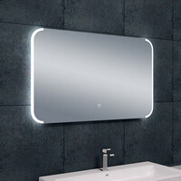 Wiesbaden Wiesbaden Bracket Spiegel met LED Verlichting - Rechthoek - Dimbaar - Spiegelverwarming - 100x60cm