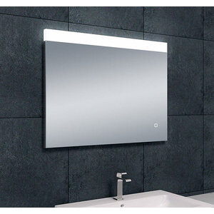 Wiesbaden Single LED Spiegel - Rechthoek - Dimbaar - Spiegelverwarming - 80x60cm