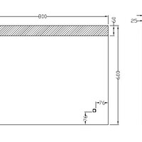 Wiesbaden Wiesbaden Single Spiegel met LED Verlichting - Rechthoek - Dimbaar - Spiegelverwarming - 80x60cm