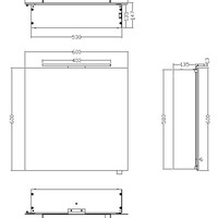 Wiesbaden Wiesbaden Bright Spiegel met LED Verlichtingkast - Vierkant - 60x60x14cm