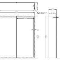 Wiesbaden Wiesbaden Quatro Spiegel met LED Verlichtingkast - Rechthoek - 60x70x13cm