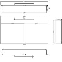 Wiesbaden Wiesbaden Bright Spiegel met LED Verlichtingkast - Rechthoek - 120x60x14cm
