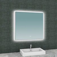 Wiesbaden Wiesbaden Soul Spiegel met LED Verlichting - vierkant - Spiegelverwarming - Dimbaar - 80x80cm