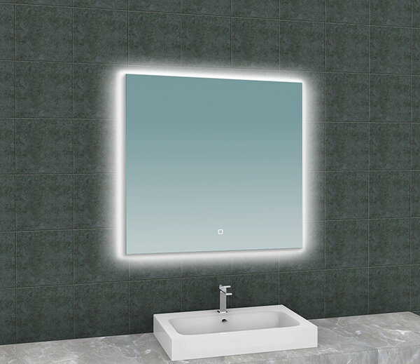 Wiesbaden Wiesbaden Soul Spiegel met LED Verlichting - vierkant - Spiegelverwarming - Dimbaar - 80x80cm
