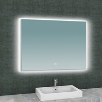 Wiesbaden Wiesbaden Soul Spiegel met LED Verlichting - Rechthoek - Spiegelverwarming - Dimbaar - 100x80cm