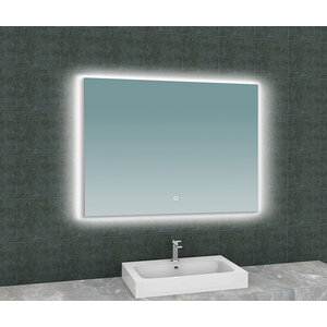Wiesbaden Soul LED Spiegel - Rechthoek - Spiegelverwarming - Dimbaar - 100x80cm