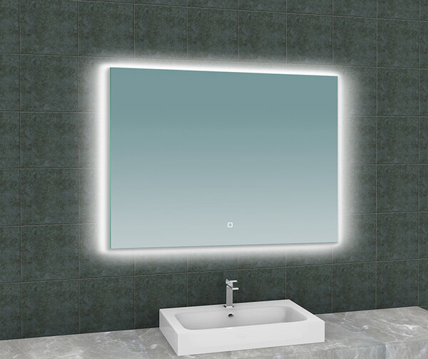 Wiesbaden Wiesbaden Soul Spiegel met LED Verlichting - Rechthoek - Spiegelverwarming - Dimbaar - 100x80cm