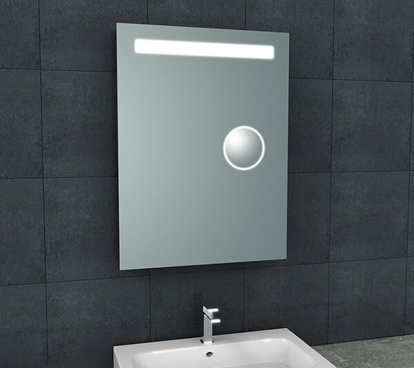 Wiesbaden Wiesbaden Tigris Spiegel met LED Verlichting & Scheerspiegel - Rechthoek - 60x80cm