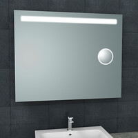 Wiesbaden Wiesbaden Tigris Spiegel met LED Verlichting & Scheerspiegel - Rechthoek - 100x80cm