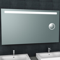 Wiesbaden Wiesbaden Tigris Spiegel met LED Verlichting & Scheerspiegel - Rechthoek - 140x80cm