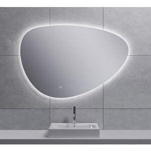 Wiesbaden Uovo LED Spiegel - Dimbaar - Spiegelverwarming - Asymmetrisch - 100x69cm