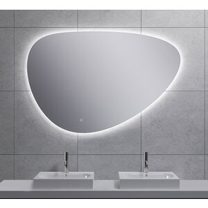 Wiesbaden Uovo LED Spiegel - Dimbaar - Spiegelverwarming - Asymmetrisch - 120x80cm