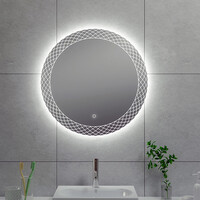 Wiesbaden Wiesbaden Deco Spiegel met LED Verlichting - Dimbaar - Spiegelverwarming - Rond - Ø60cm