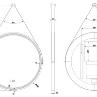 Wiesbaden Wiesbaden Cito Spiegel met LED Verlichting - Dimbaar - Spiegelverwarming - Rond - Ø60cm