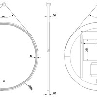 Wiesbaden Wiesbaden Cito Spiegel met LED Verlichting - Dimbaar - Spiegelverwarming - Rond - Ø80cm