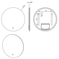 Xellanz Xellanz Giro LED Spiegel - Dimbaar - Spiegelverwarming - Rond - Ø60cm