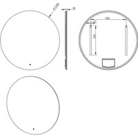 Xellanz Xellanz Giro LED Spiegel - Dimbaar - Spiegelverwarming - Rond - Ø100cm