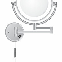 Wiesbaden Wiesbaden Home LED Scheerspiegel - Wand - Ø20cm - Chroom