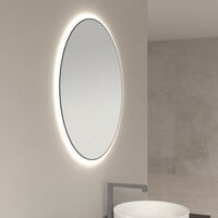Wiesbaden Wiesbaden Novi Spiegel met LED Verlichting - Rond - Dimbaar - Ø100 cm - Mat Zwart