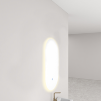 Wiesbaden Wiesbaden Lumi Spiegel met LED Verlichting - Ovaal - Dimbaar - Spiegelverwarming - 50x100cm