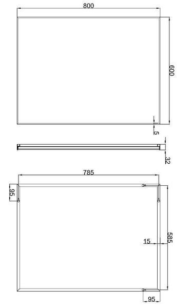 Xellanz Xellanz Serra Spiegel - Rechthoek - 120x60cm