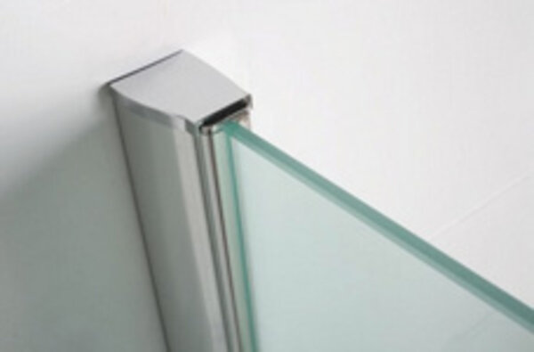 Wiesbaden Wiesbaden Comfort Inloopdouche - 10mm Helder Glaswand - 50x200cm - Nano Coating - Muurprofiel & Stabilisatiestang - Chroom