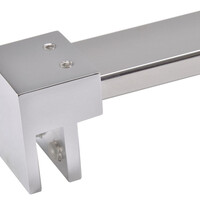 Wiesbaden Wiesbaden Comfort Inloopdouche - 10mm Helder Glaswand - 100x200cm - Nano Coating - Muurprofiel & Stabilisatiestang - Chroom