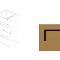 Wiesbaden Wiesbaden Comfort Inloopdouche - 10mm Helder Glaswand - 100x200cm - Nano Coating - Muurprofiel & Stabilisatiestang - Chroom