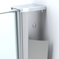 Wiesbaden Wiesbaden Comfort Inloopdouche - 10mm Helder Glaswand - 110x200cm - Nano Coating - Muurprofiel & Stabilisatiestang - Chroom