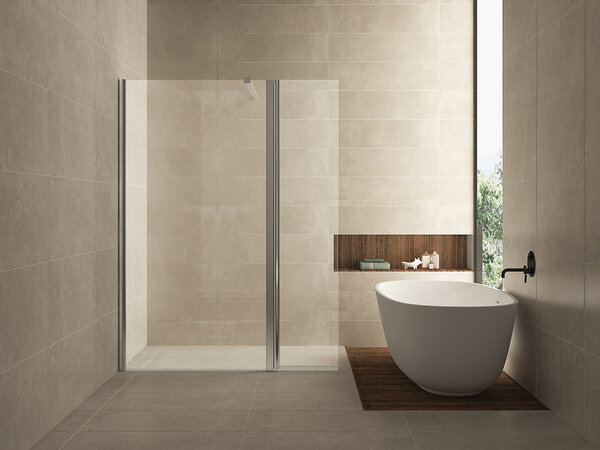 Wiesbaden Wiesbaden Comfort Hoekwand - 10mm Helder Glaswand - 30x200cm - Nano Coating - Scharnierprofiel - Chroom