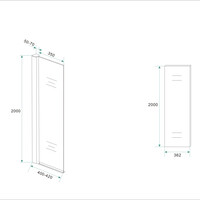 Wiesbaden Wiesbaden Comfort Zijwand - 10mm Helder Glaswand - 30x200cm - Nano Coating - Muurprofiel - Chroom