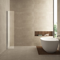 Wiesbaden Wiesbaden Comfort Zijwand - 10mm Helder Glaswand - 30x200cm - Nano Coating - Scharnierprofiel - Chroom