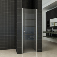 Wiesbaden Wiesbaden Between Nisdeur - 8mm Helder Glaswand - 60x202cm - Nano Coating - Scharnierprofiel - Chroom