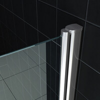 Wiesbaden Wiesbaden Between Nisdeur - 8mm Helder Glaswand - 90x202cm - Nano Coating - Scharnierprofiel - Chroom