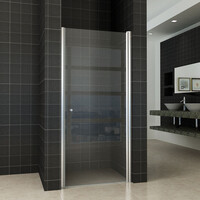 Wiesbaden Wiesbaden Between Nisdeur - 8mm Helder Glaswand - 90x202cm - Nano Coating - Scharnierprofiel - Chroom