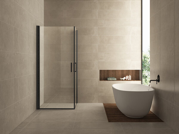 Wiesbaden Wiesbaden Salone Douchecabine met 2 Draaideuren - 8mm Helder Glaswand - 90x90x200cm - Nano Coating - Vierkant - Mat Zwart