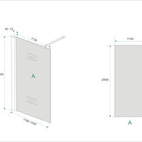 Wiesbaden Wiesbaden Smoke Inloopdouche - 10mm Rook Glaswand - 120x200cm - Muurprofiel - Nano Coating - Chroom