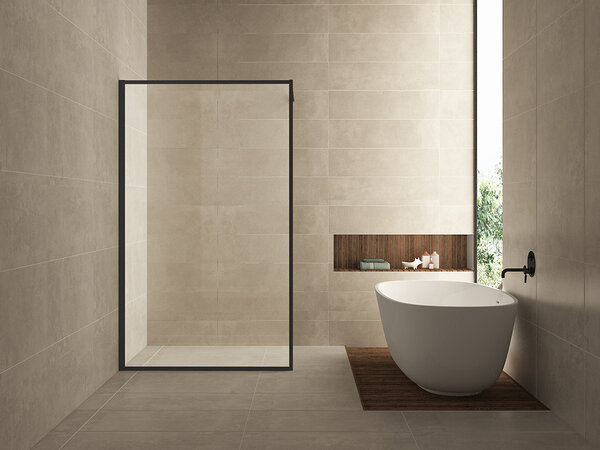 Wiesbaden Wiesbaden Square Inloopdouche - 10mm Helder Glaswand - 80x200cm - Muurprofiel - Nano Coating - Mat Zwart