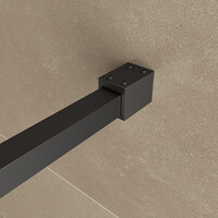 Wiesbaden Wiesbaden Square Inloopdouche - 10mm Helder Glaswand - 80x200cm - Muurprofiel - Nano Coating - Mat Zwart