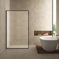 Wiesbaden Wiesbaden Square Inloopdouche - 10mm Helder Glaswand - 120x200cm - Muurprofiel - Nano Coating - Mat Zwart