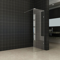 Wiesbaden Wiesbaden Less Profielloos Inloopdouche - Nano Coating - 8mm Helder Glas - 50x200cm - Chroom
