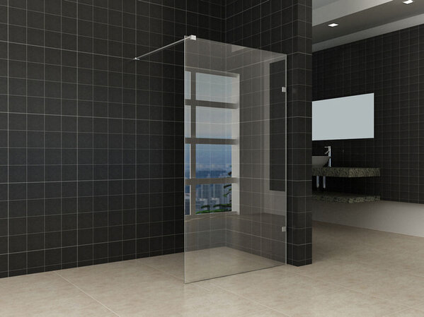 Wiesbaden Wiesbaden Less Profielloos Inloopdouche - Nano Coating - 8mm Helder Glas - 100x200cm - Chroom